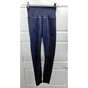 All Fenix Blue Snake Print High Rise‎ Workout Yoga Leggings Small